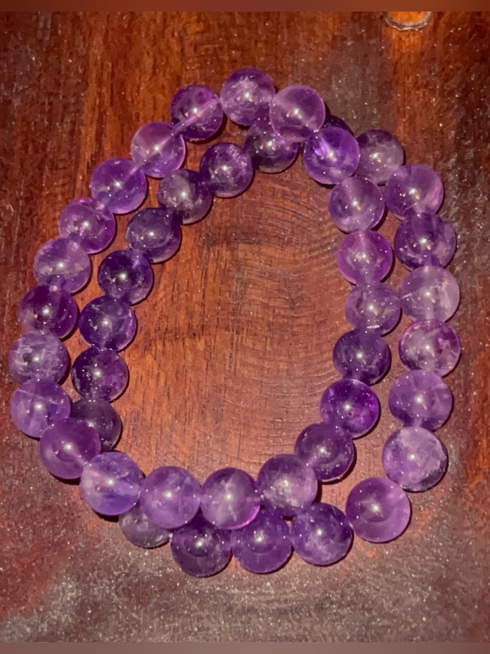 Amethyst authentic gemstone beaded bracelets